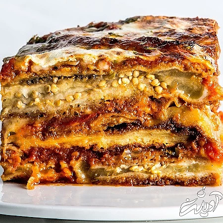 سوفله بادمجان و قارچ و سیب زمینی سوفله بادمجان ، طرز تهیه سوفله بادمجان ، سوفله بادمجان